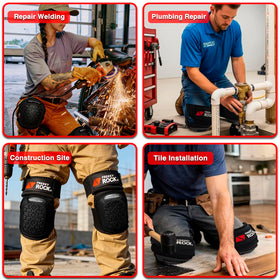 Wide straps with anti-slip interior keep pads secure when active