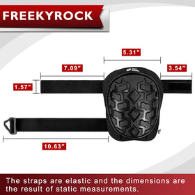 FREEKYROCK non-slip-pattern-cap knee pads stay in place on slick surfaces.