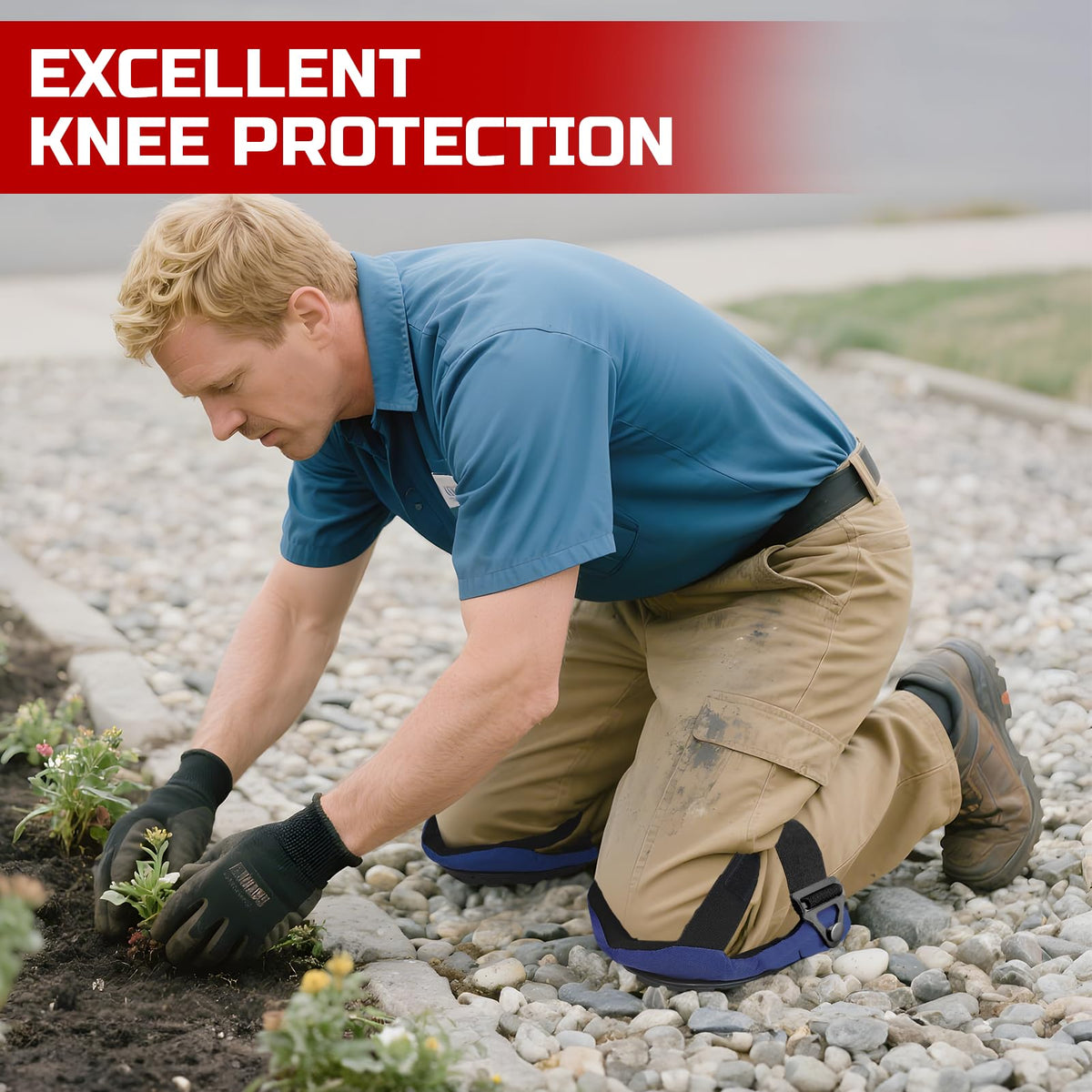 FREEKYROCK knee pads suitable for flooring tasks and gardening