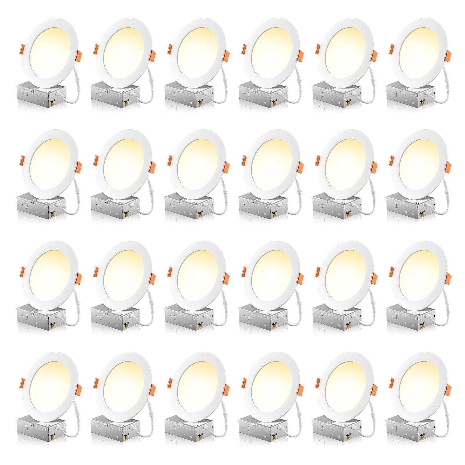 FREELICHT 6-inch recessed light with junction box showing energy-saving design for modern kitchens.