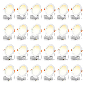 FREELICHT 6-inch recessed light with junction box showing energy-saving design for modern kitchens.