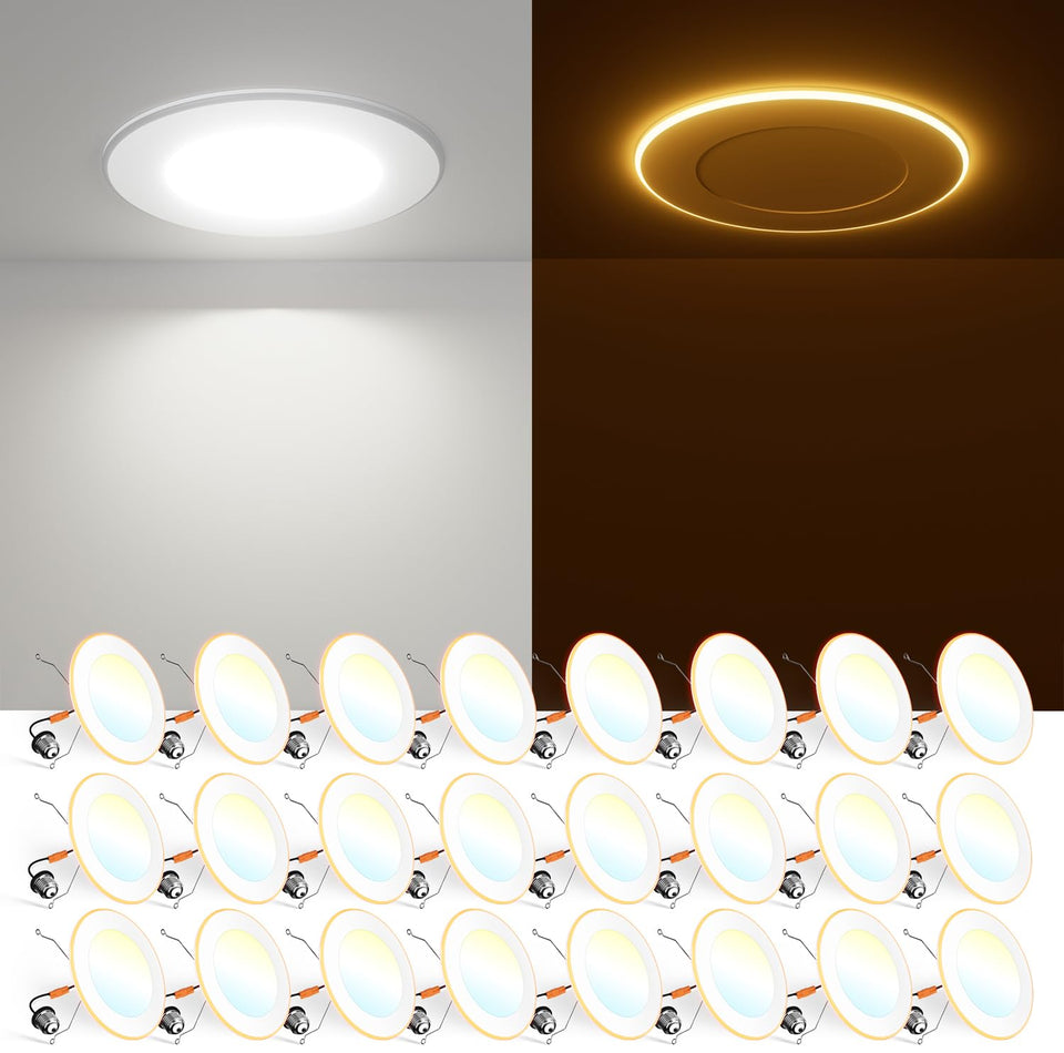 FREELICHT 6-inch can light with night light provides cozy ambient illumination.