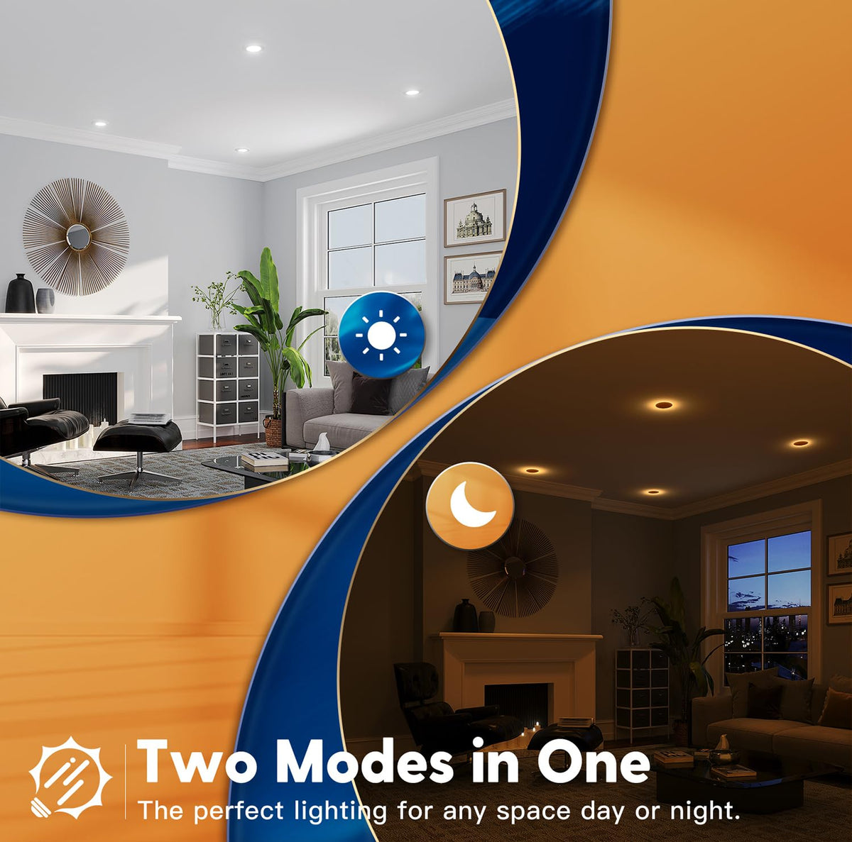 FREELICHT 5CCT selectable LED can light offers flexible color temperature options.