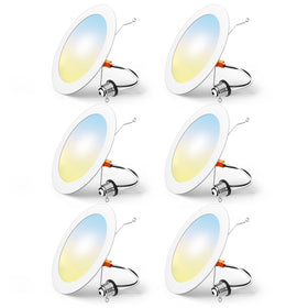 FREELICHT 6-pack LED recessed light with selectable colors for flexible mood lighting.