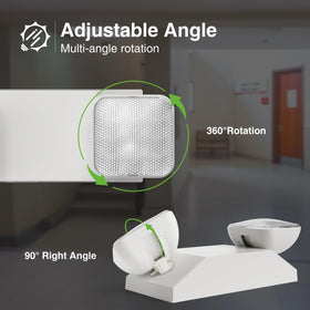 FREELICHT battery backup powers LEDs for up to 90 minutes during outages.