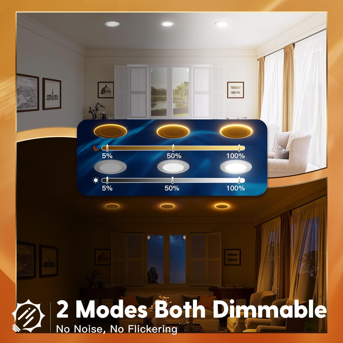 FREELICHT dimmable nightlight and downlight provide customizable brightness