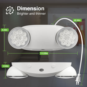 Freelicht emergency light high-impact housing designed for busy environments