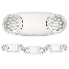 FREELICHT two-head LED emergency lights provide broad coverage during outages