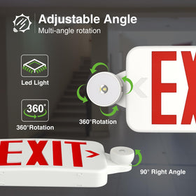 FREELICHT exit sign ceiling mount option ideal for ceilings.