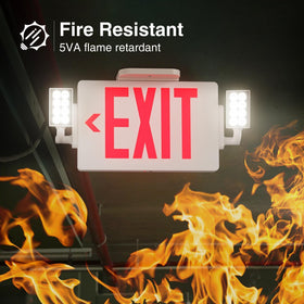 FREELICHT exit sign ceiling mount demonstrating easy installation.