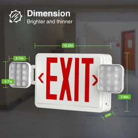 Freelicht exit sign LED 2-pack UL certified for dependable performance.
