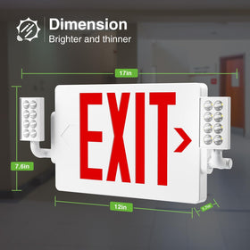 FREELICHT UL 924 certified exit sign design for safety compliance.