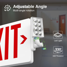 FREELICHT exit sign wall mount ideal for hallways and public spaces.