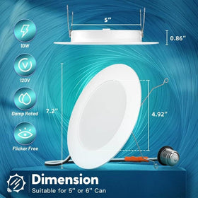 FREELICHT IC damp-rated fixture supports safe use in insulated or damp areas.