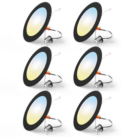 Freelicht 6-inch LED can light showing selectable color temperatures for flexible mood creation.