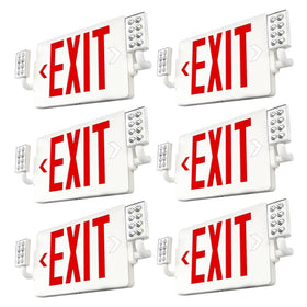 FREELICHT LED exit sign front view with high visibility for safe egress.