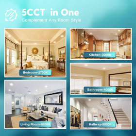 FREELICHT selectable color temperature from 2700K to 6000K for adaptable ambiance
