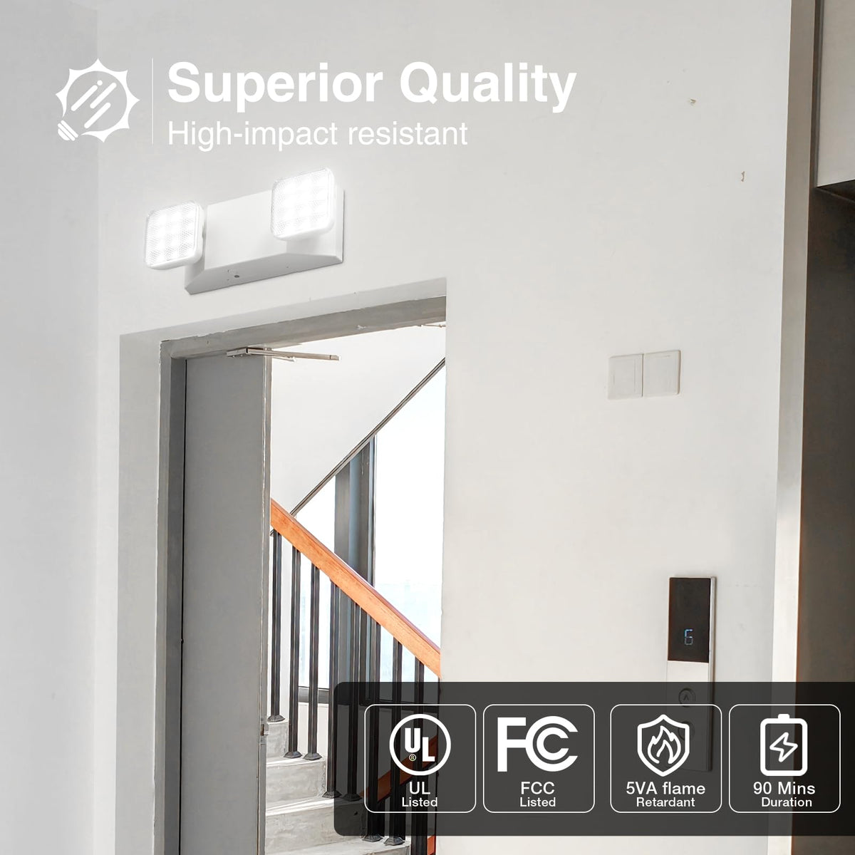 FREELICHT two-head adjustable LED design directs light where needed.