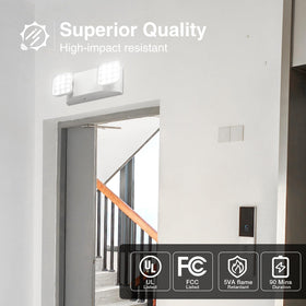 FREELICHT two-head adjustable LED design directs light where needed.