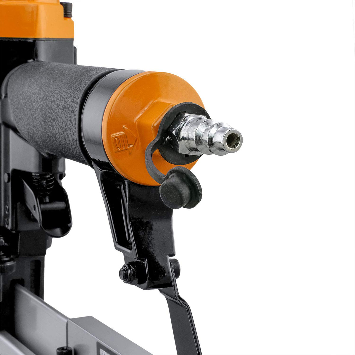 Freeman PFS18 on vineyard trellising for precise staple placement