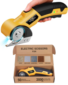 FREEZE2TRIM cordless cardboard cutter delivers fast 320rpm cuts for boxes.