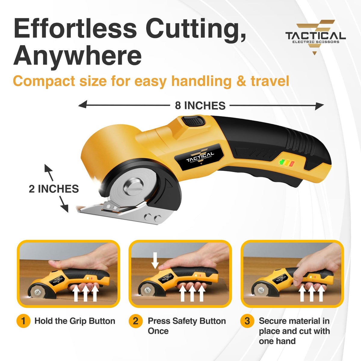 FREEZE2TRIM multi-material cutter handles cardboard, leather, plastic, and carpet smoothly.