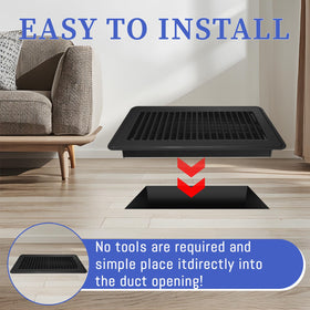 FresAgrutty floor vent application in homes and offices, blending with modern décor.
