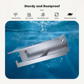 FreshGlow dual posts with upward-curved hooks grip rolls securely