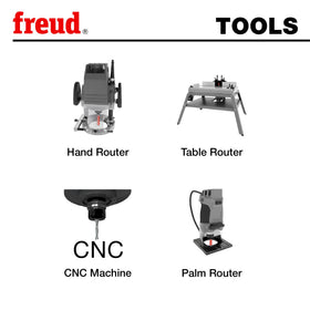 Freud 04-132 two cutters design speeds material removal and finish