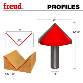 Freud 20-120 edge detail, showing cutting edges for clean decorative grooves.