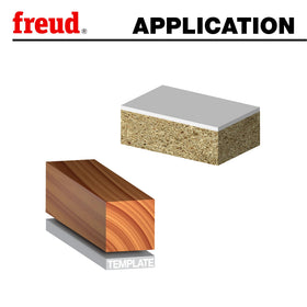 Freud 42-100 Perma-Shield coating reduces heat and wear
