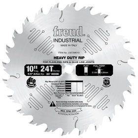 Freud LM72M010 10-inch blade front view for smooth ripping