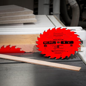 Gang-rip ready Freud LM72M010 blade for large-scale work