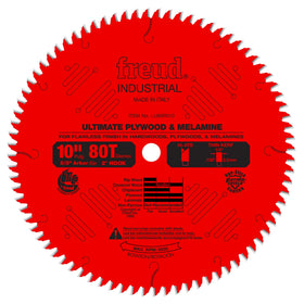 Freud LU80R010 blade for plywood and melamine delivers clean, chip-free cuts