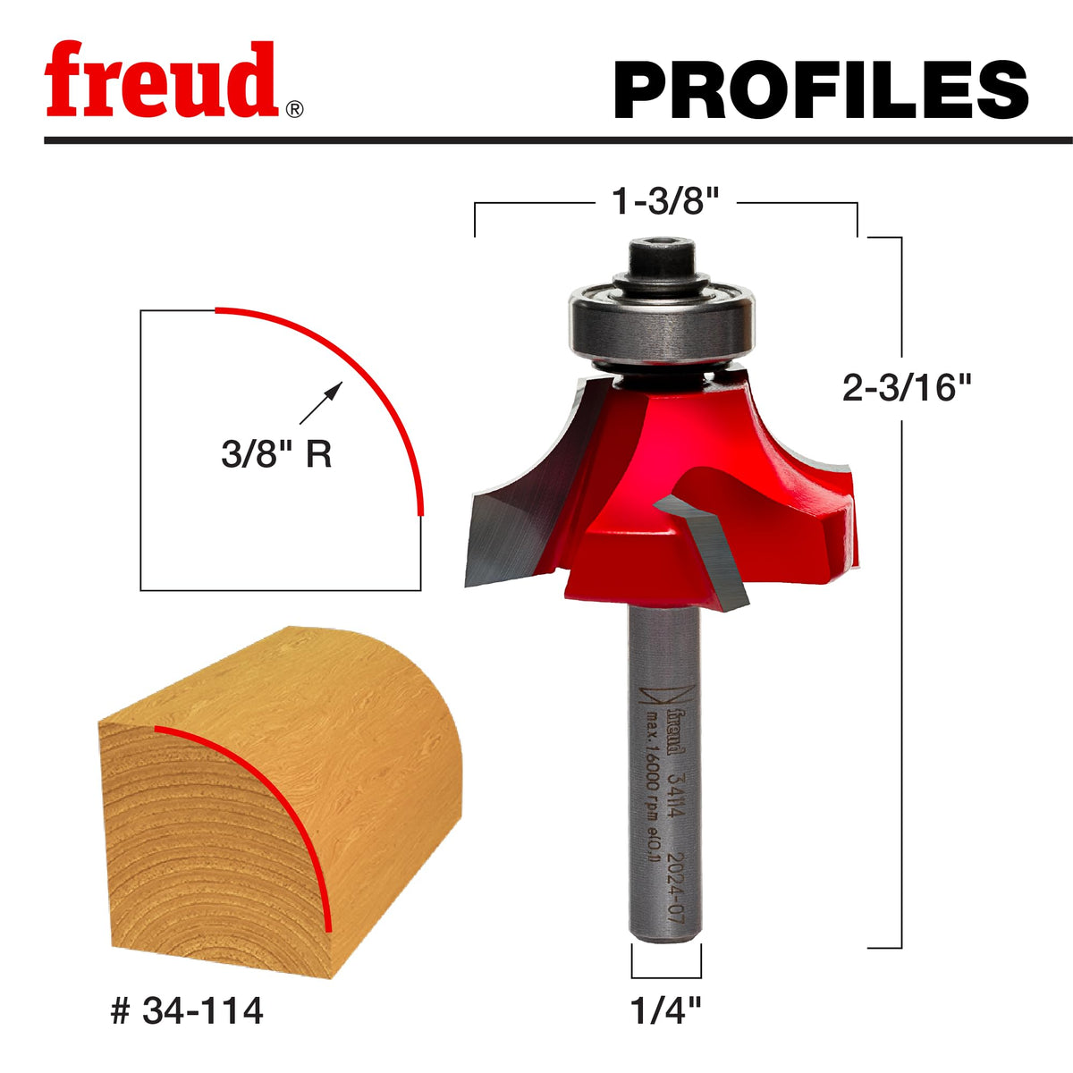 Freud Perma-Shield coating close-up showing reduced friction and resin resistance.