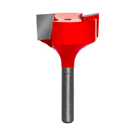 Freud spoilboard surfacing mortising bit top view for clean, precise CNC cuts.