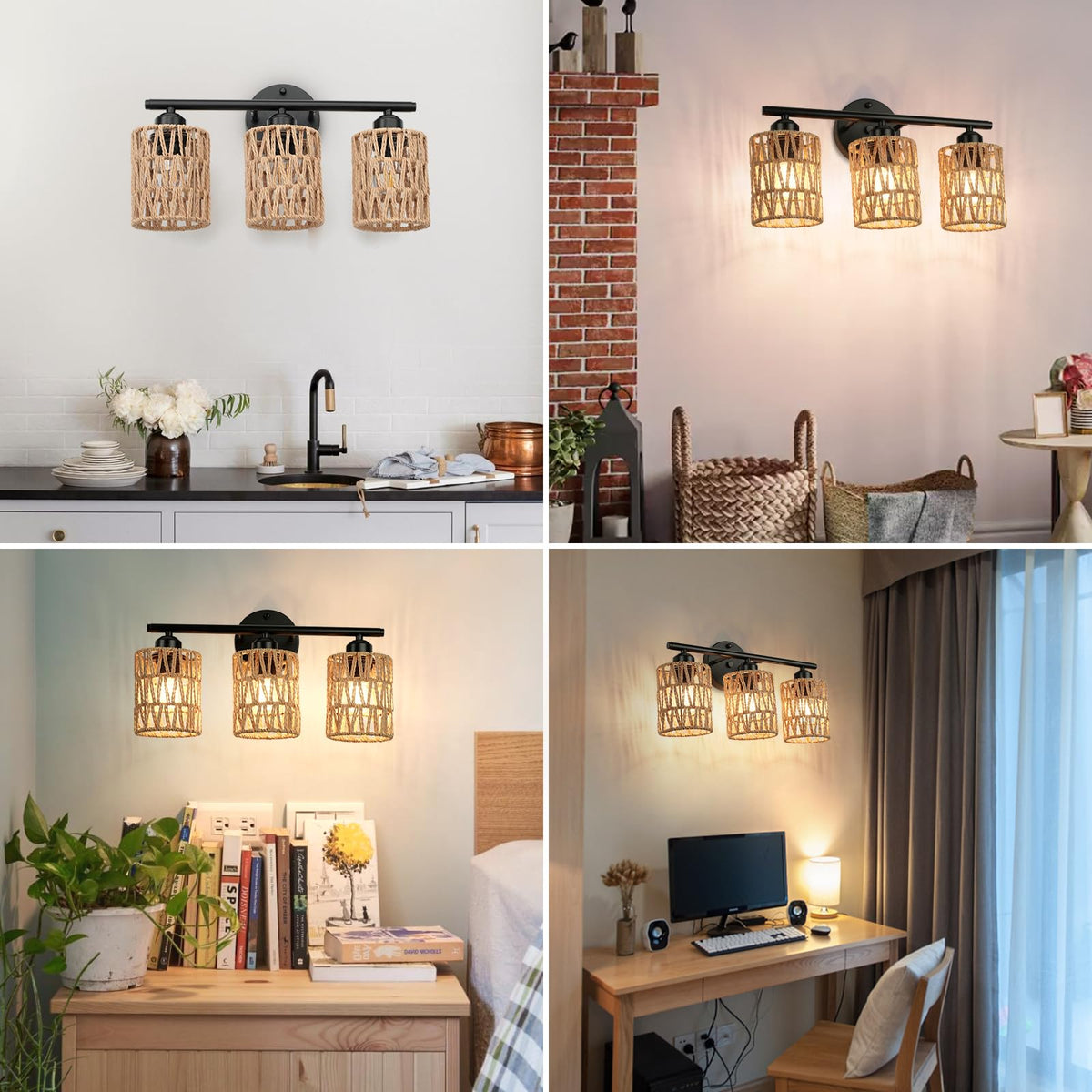 FRIDEKO HOME bathroom mirror setting showing up or down lighting versatility