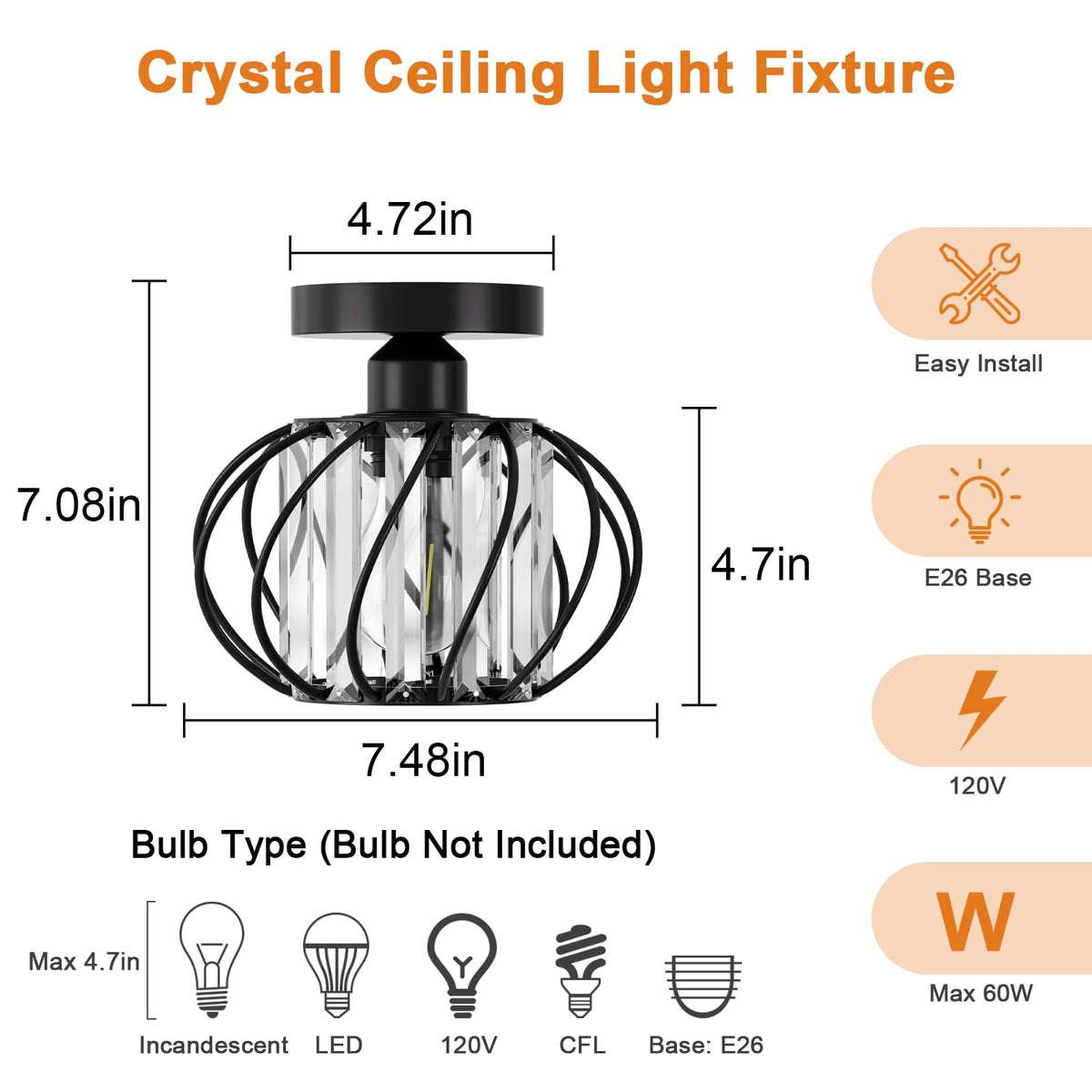 FRIDEKO HOME crystal chandelier glow over dining area elevates ambience