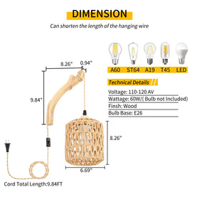 FRIDEKO HOME boho wall lamp accent for entryways and bedrooms.