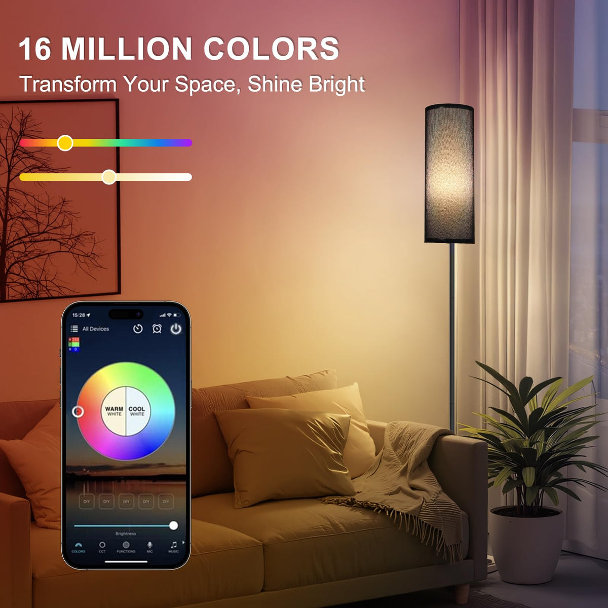 FRIDEKO HOME lamp controlled by app and remote for effortless scenes