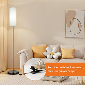 FRIDEKO HOME floor lamp corner-friendly silhouette fits in tight rooms