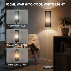 FRIDEKO HOME floor lamp with stepless dimming from warm to cool white