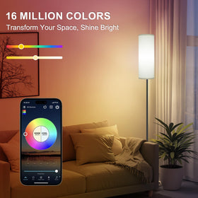 FRIDEKO HOME floor lamp remote control for easy color and brightness adjustments.