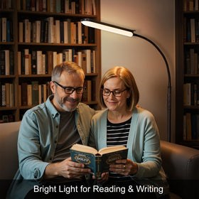 FRIDEKO HOME lamp features a 360-degree gooseneck for targeted lighting.