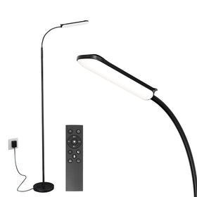 FRIDEKO HOME LED floor lamp with remote for comfortable reading lighting.