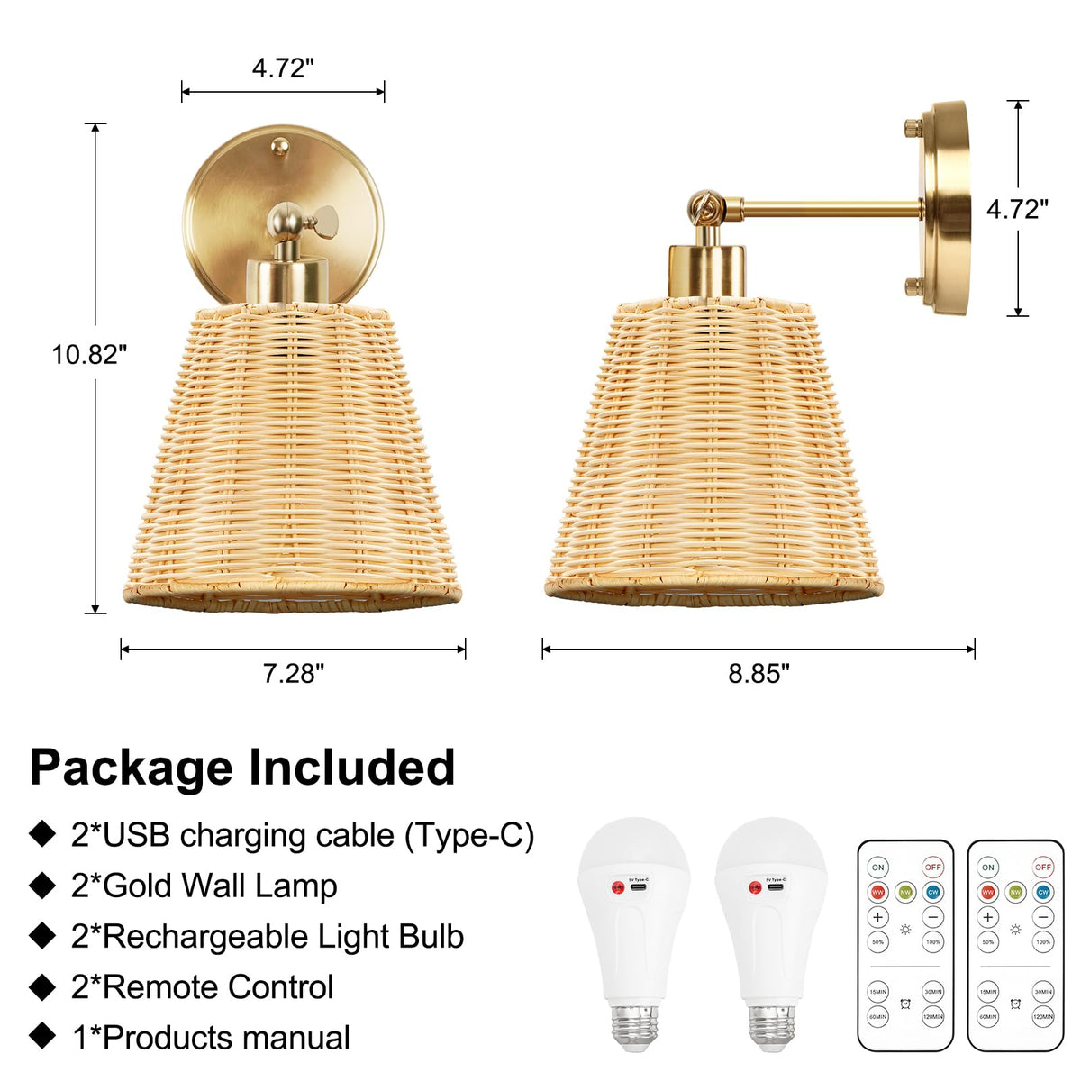 FRIDEKO HOME timer function 15-120 minutes for energy-saving evenings