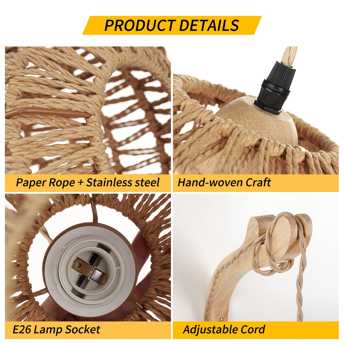 Frideko metal cage lamp cover blends modern bohemian style with durability