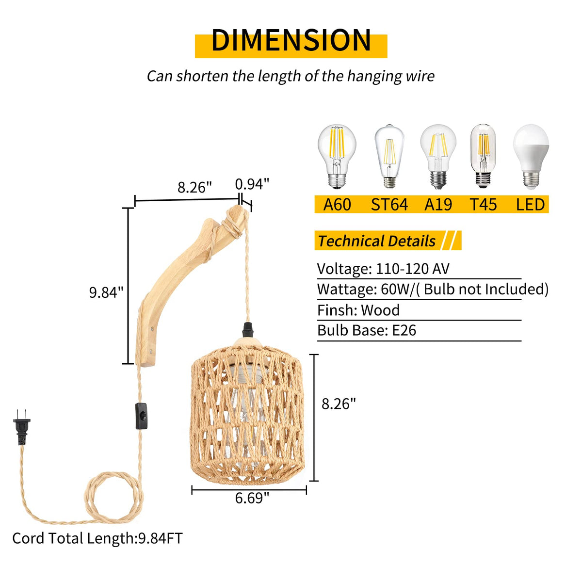 Frideko paper rope lampshade design provides decorative light patterns