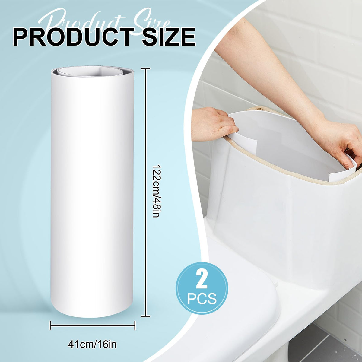 Frienda EVA foam insulation for toilet tank helps curb condensation and moisture.