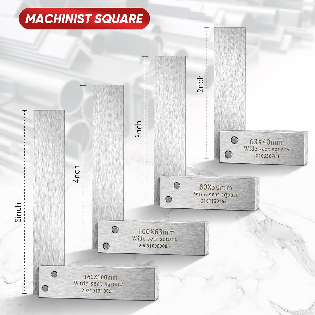 Frienda machinist square 3in enables accurate marking and safe handling